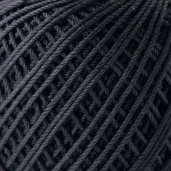 COLORS Lace Weight Thread for Crochet, Knitting & Sashiko - 901 Black