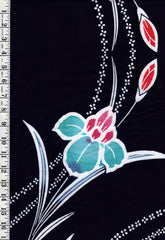 Yukata Fabric - 923 - Colorful Iris - Indigo