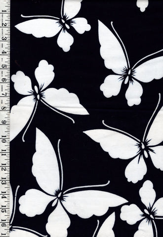 Yukata Fabric - 926 - Butterflies - Indigo