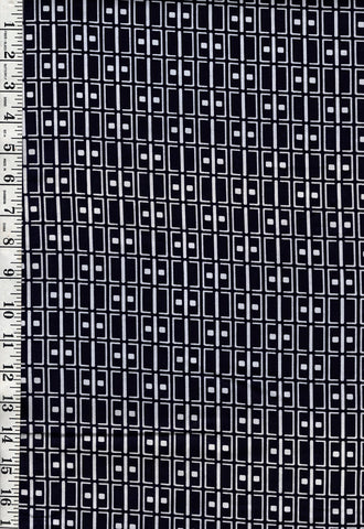 Yukata Fabric - 943 - Double Dot Dominos - Indigo