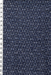 Yukata Fabric - 962 - Basketweave - Indigo & Gray