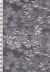 982 - Japanese Silk - Woven Tonal Compact Floral - Gray