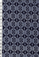 *Yukata Fabric - 989 - Interlocking Hexagons - Traditional 14" wide - Indigo