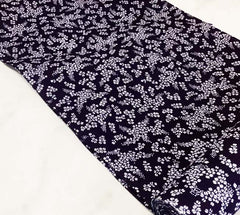 *Yukata Fabric - 997 - Tiny Stylized Daisies - Traditional 14" wide - Indigo