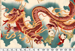 *Asian - Alexander Henry - Large Scale Tsuru Dragon Festival (2000) - Multi-Colors - By the Yard