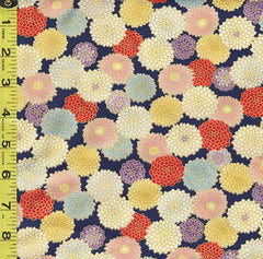 *Japanese - Cosmo Compact Colorful Mums - AP32701-2D - Navy