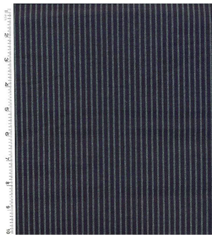 *Japanese - Cosmo Pinstripe - Dark Navy- Indigo - AP1310-15 - Last 1 yard