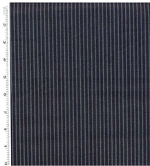 *Japanese - Cosmo Pinstripe - Dark Navy- Indigo - AP1310-15 - Last 1 yard