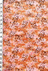 Japanese - Asano Small Blossoming Cherry Trees & Clouds - A-45000-68C - Cheddar - By the Half Yard