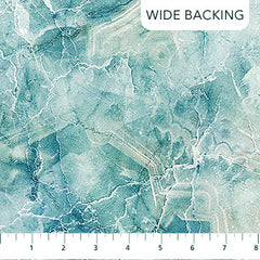 *Fabric Art - Northcott SMOOTH SAILING - WIDE BACK (108") - TEAL BLUE MARBLE - By the Half Yard