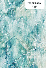*Fabric Art - Northcott SMOOTH SAILING - WIDE BACK (108") - TEAL BLUE MARBLE - By the Half Yard