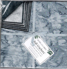 *Batik - Bali Crackers - Hoffman Hand Painted Batiks - 40 Pre-cut 10" Squares - Shades of Gray - Last One - ON SALE - 20% OFF
