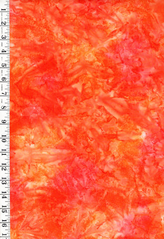 *Batik - Bali Blender - Orange Marmalade - Last 1 1/4 yards