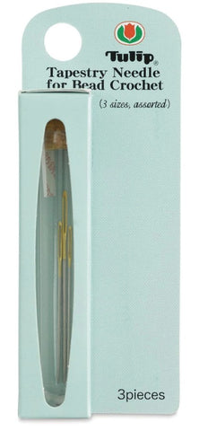 Notions - Tulip Tapestry Needles for Bead Crochet - 3 Assorted Sizes - TBN-0008e
