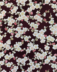 Kona Bay - Cherry Blossoms, Small Tonal Floral & Gold Metallic Swirls - 8 pieces - 10" x 12"