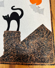 *Quilt - Wall Hanging Quilt - Halloween Bats & Cat