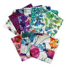 *Fabric Art - Northcott Dragonfly Dance - 42 - 5" Charm Squares (Chips) - Multi-Colors