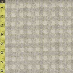 *Japanese - Yoko Saito Centenary Collection - Woven-look Squares - CE-10472S-B - Soft Taupey Brown - Last 2 7/8 Yards