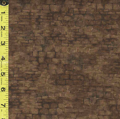 *Japanese - Yoko Saito Centenary Collection - Brick Wall - Dark Brown - 10526S-D