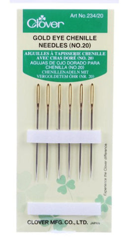 Notions - Clover Gold Eye Chenille Needles - No. 20