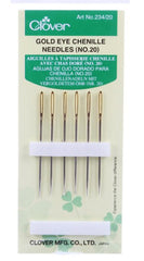 Notions - Clover Gold Eye Chenille Needles - No. 20