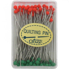 Notions - Clover Quilting Glass Head Pins # 2508 - Long & Sharp - 100/ Box