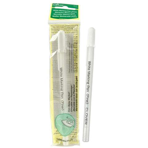 Notions - Clover Air Activated - Iron Off - Marking Pen (Fine) # 517 - White