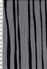 *Japanese - Cosmo Dobby Weave Stripes - AP-52113H - 1C - Black, Light & Dark Gray - By the Half Yard