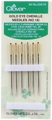 Notions - Clover Gold Eye Chenille Needles - No. 18