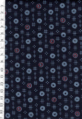 *Japanese - Cheerios & Hatches - Dobby Weave - Dark Indigo
