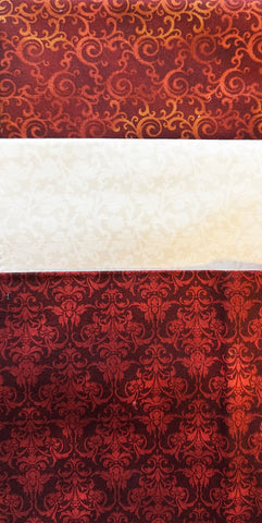 Asian - Kona Bay - Tonal Bundle - 3 pieces - 1/3 yard each - COPPER, CREAM, MAROON - 1 Only
