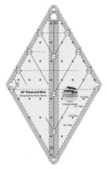 Rulers & Templates - Creative Grids - CGR60DIAMINI  - 60 Degree MINI Diamond Ruler