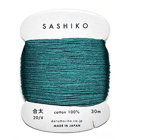Sashiko Thread - Daruma - Medium/ Regular Weight - 30m - # 205 Teal