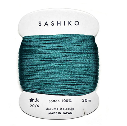 Sashiko Thread - Daruma - Medium/ Regular Weight - 30m - # 205 Teal