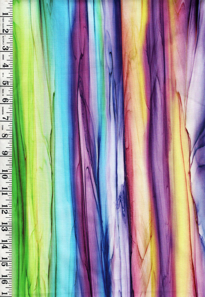 Fabric Art - Northcott Infatuation - Stripe Ombre - DP-28612-84 - Multi-Colors - By the Half Yard