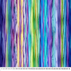 Fabric Art - Northcott Infatuation - Stripe Ombre - DP-28612-84 - Multi-Colors - By the Half Yard