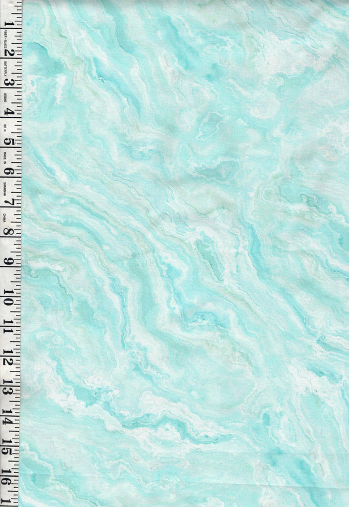 *Fabric Art - Northcott Tranquil Waters - Abstract Water Swirls - DP27210-62 - Light Aqua