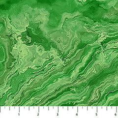 *Fabric Art - Northcott Tranquil Waters - Abstract Water Swirls - DP27210-76 - Green