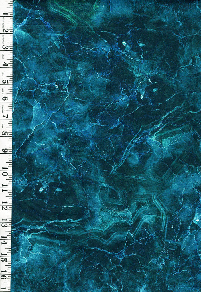 *Fabric Art - Northcott Tranquil Waters - Abstract Rockery - DP27211-48 - Dark Blue-Green