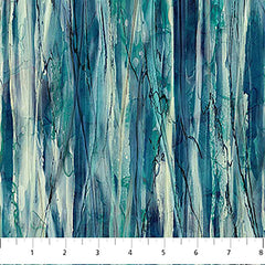 *Fabric Art - Northcott WHISPER - Strata - Blue-Teal Multi- DP28705-46 - By the Half Yard