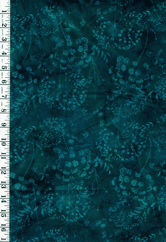 *Fabric Art - Northcott WHISPER - Tonal Flower Blender - DP28707-48 - Dark Teal-Navy - By the Half Yard