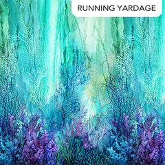 *Fabric Art - Northcott CORAL REEF - Coral Reef OMBRE - DP28876-66 - By the Half Yard