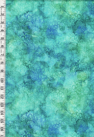 *Fabric Art - Northcott CORAL REEF - Ocean Bubbles - DP28880-66 - Turquoise - By the Half Yard