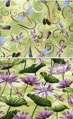 Novelty - Dance of the Dragonfly - Lime Green - 2 PIECE BUNDLE