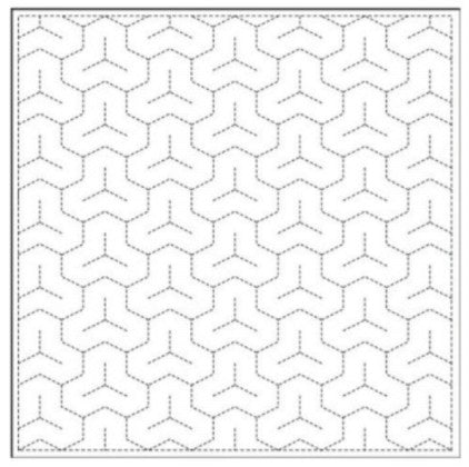 Sashiko Pre-printed Sampler - Daruma 028 - Bishamon - White