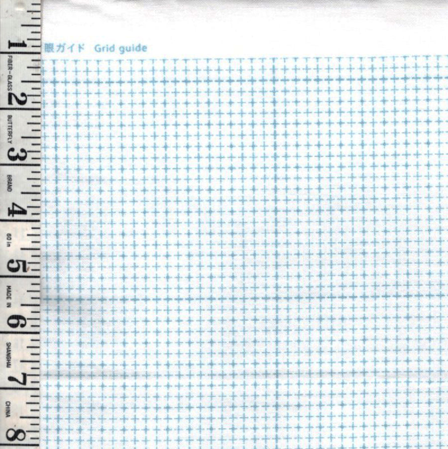 Sashiko Design Grid - Sashiko Pre-printed Sampler - DARUMA 1000 - White