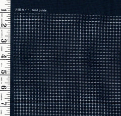 Sashiko Design Grid - Sashiko Pre-printed Sampler - DARUMA 1200 - Dark Navy - Indigo