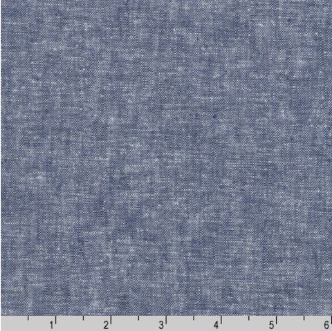 Solid - Essex Cotton-Linen Yarn-Dyed - Denim # 1452  - Last 2 5/8 Yards