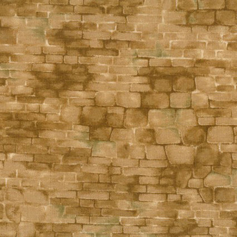 *Japanese - Yoko Saito Centenary Collection - Brick Wall - Light Brown - CE10526S-C