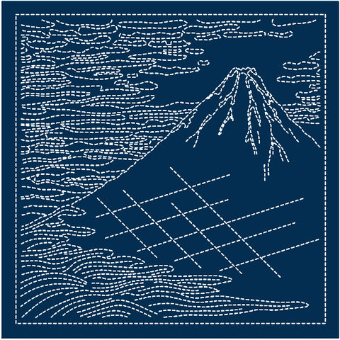 Sashiko Pre-printed Sampler (Olympus) - Hokusai 